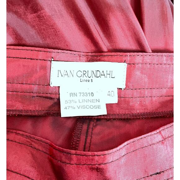 Ivan Grundahl Red Maxi Skirt, Size M - Picture 6 of 6